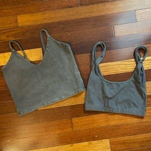 Groceries Apparel Crop Top Bundle Gray Lounge Loungewear Minimal Organic Cotton